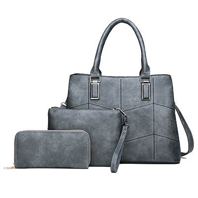 High Quality PU Leather Women Handbags(3 Sets) DromedarShop.com Online Boutique