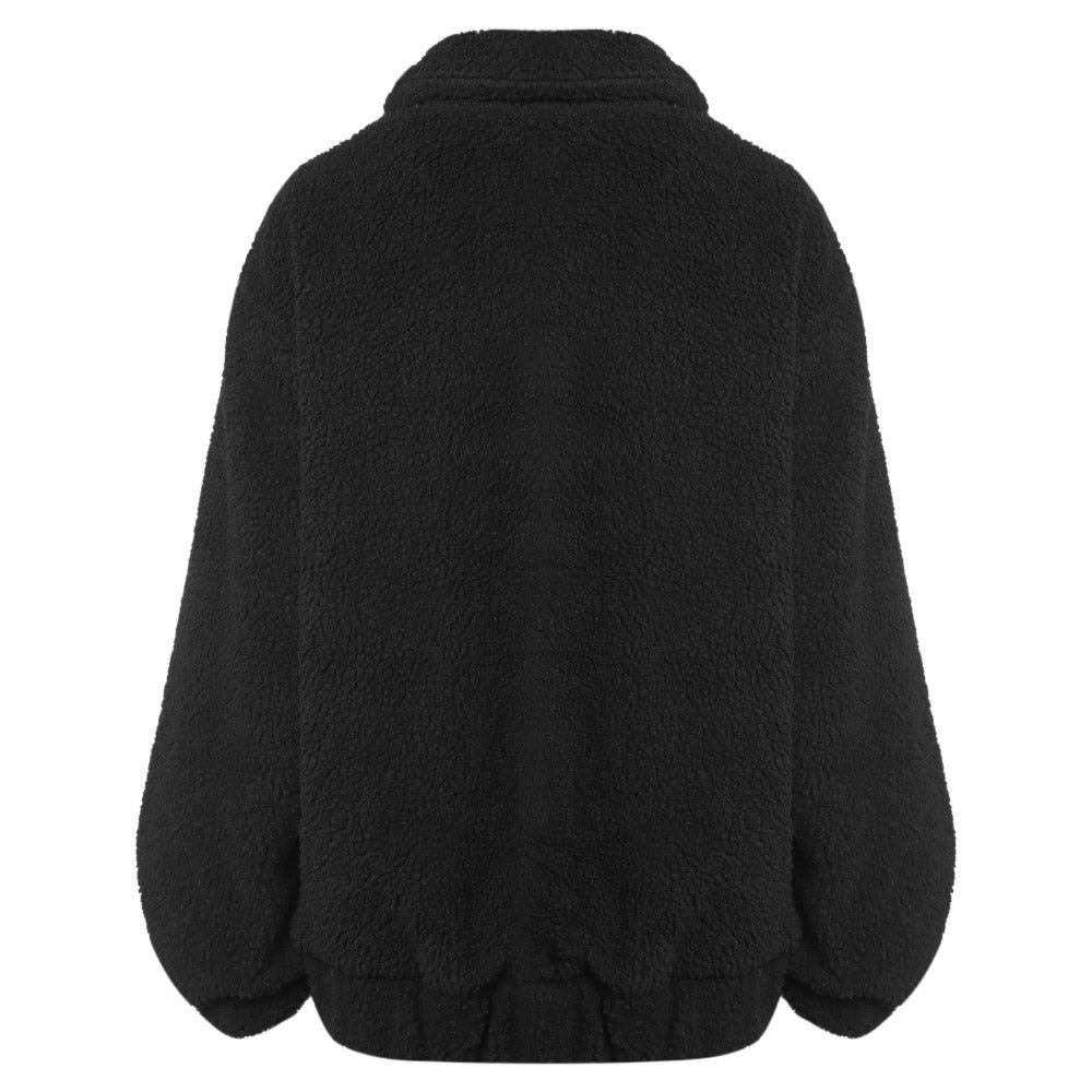 Women Fluffy Loose Coat Fashionable Warm Soft Jacket - DromedarShop.com Online Boutique