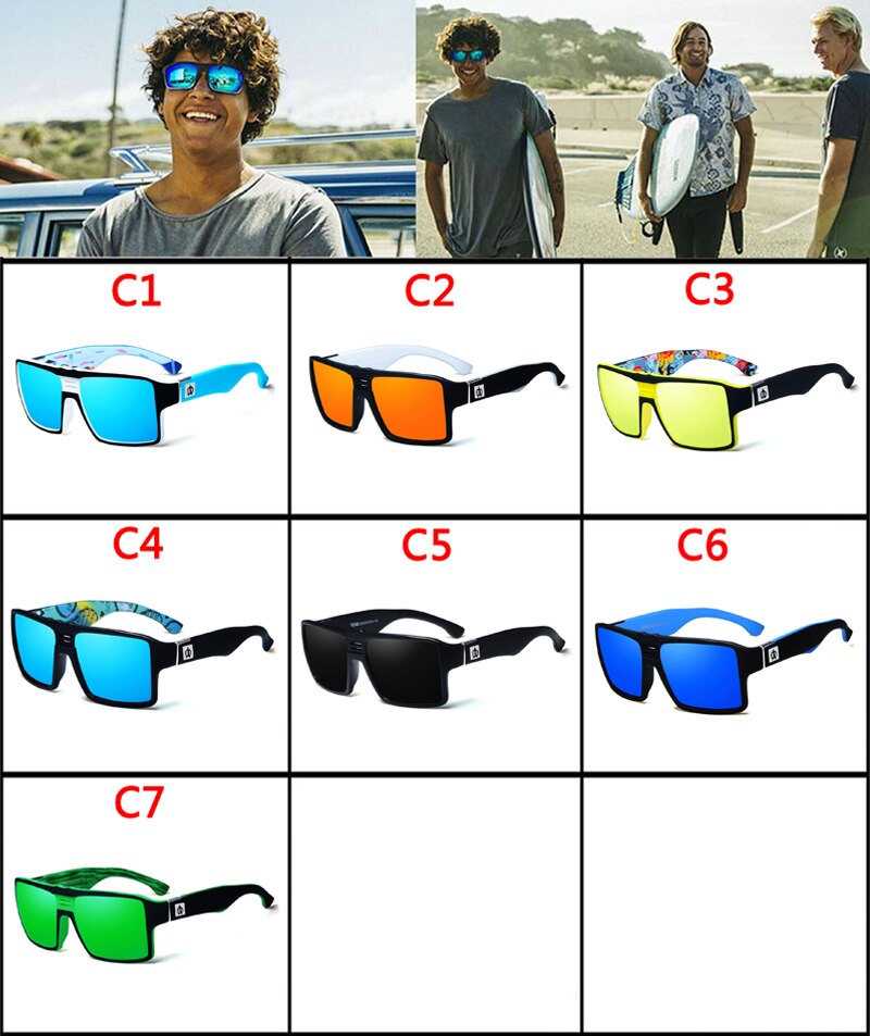 Polarized Unisex Square Sunglasses UV 400 Protection DromedarShop.com Online Boutique