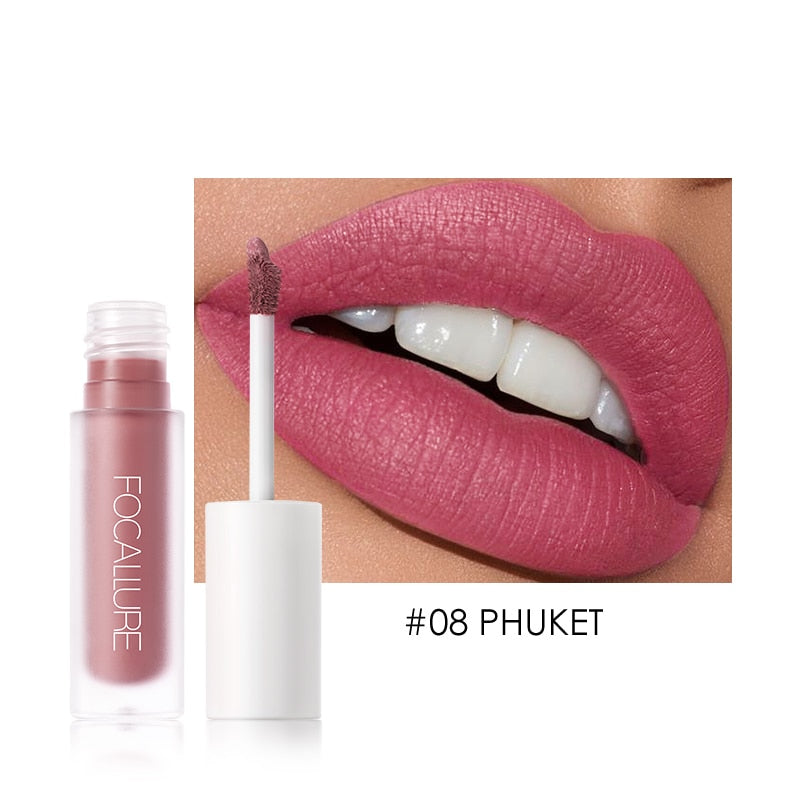 Waterproof Cosmetic Matte Velvet Lip Makeup Sexy Liquid Lip Gloss DromedarShop.com Online Boutique