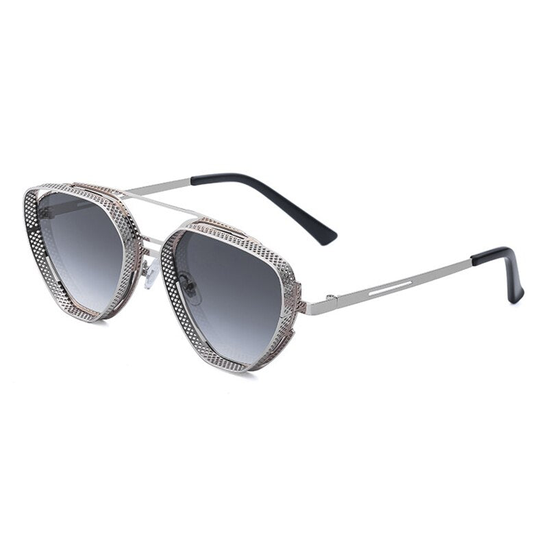Steampunk Unisex Fashion Metal Vintage High Quality UV400 Sunglasses DromedarShop.com Online Boutique