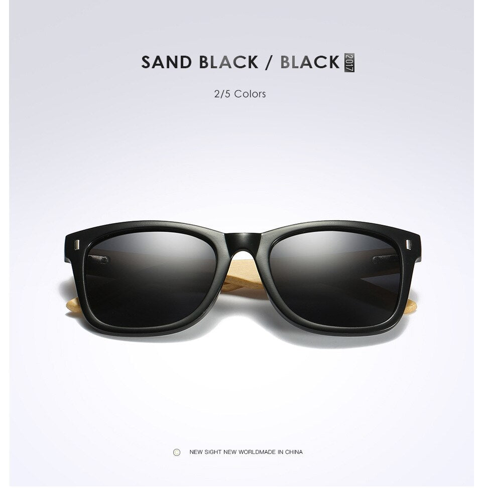 Retro Bamboo Wood Polarized Unisex Night Vision Anti-glare Driving Goggles DromedarShop.com Online Boutique