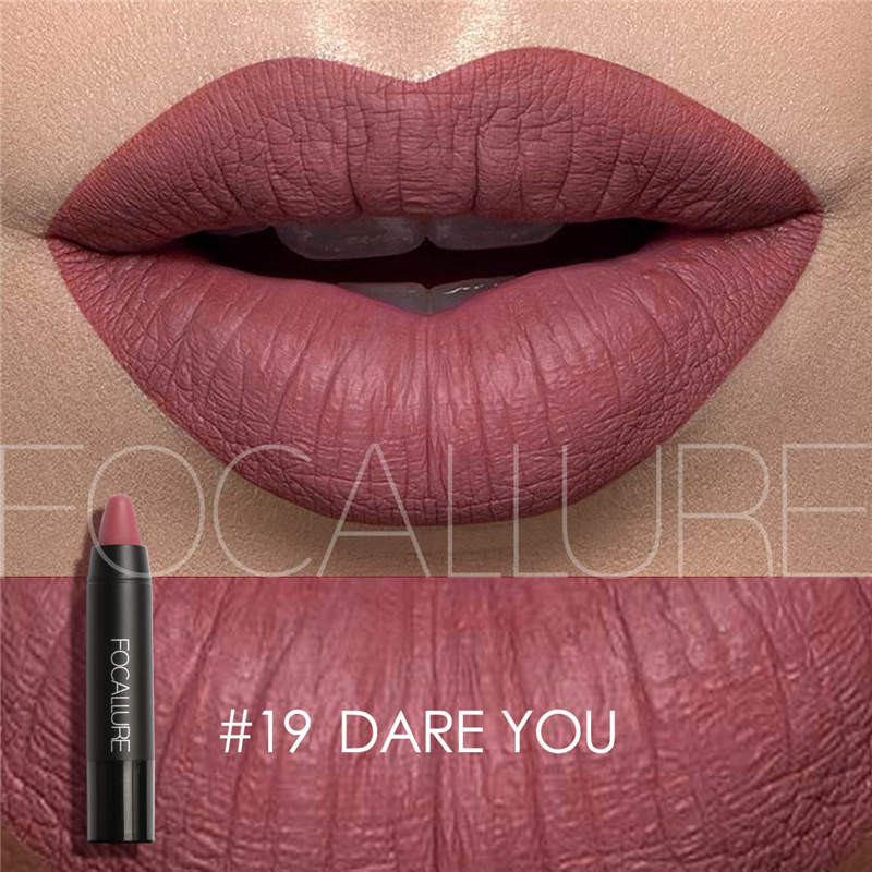 FOCALLURE 19 Colors Waterproof Long-lasting Professional Nude Matte Lipstick DromedarShop.com Online Boutique