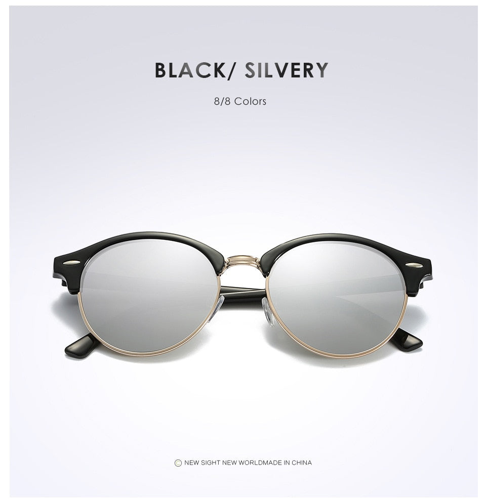 Polarized Round Classic Unisex Sunglasses DromedarShop.com Online Boutique