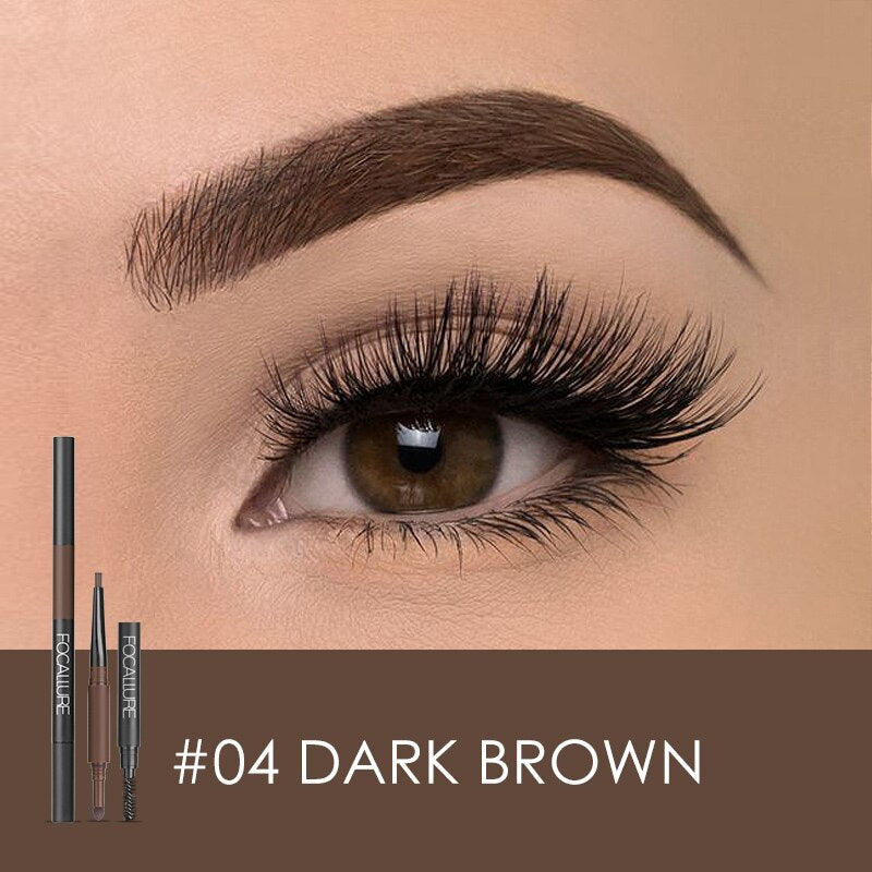 Eyebrow Pencil 3 in 1 Waterproof Eye Makeup Brow Long Lasting DromedarShop.com Online Boutique