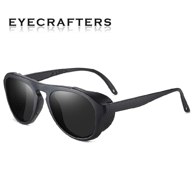 New Retro Night Round Polarized Vintage Steampunk Sunglasses DromedarShop.com Online Boutique