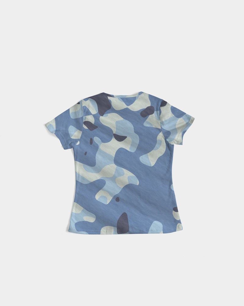 Blue Maniac Camouflage Women's Tee DromedarShop.com Online Boutique