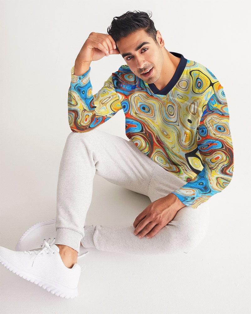 You Like Colors Men's Long Sleeve Sports Jersey DromedarShop.com Online Boutique