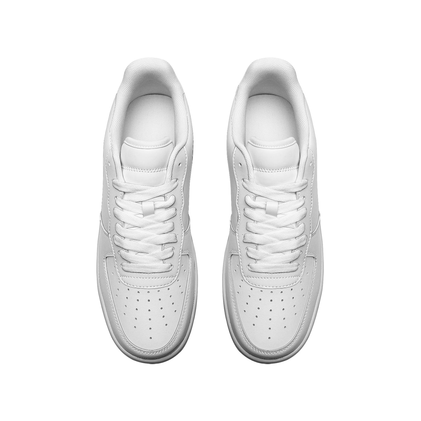 Space Runner Unisex Low Top Leather Sneakers White - DromedarShop.com Online Boutique