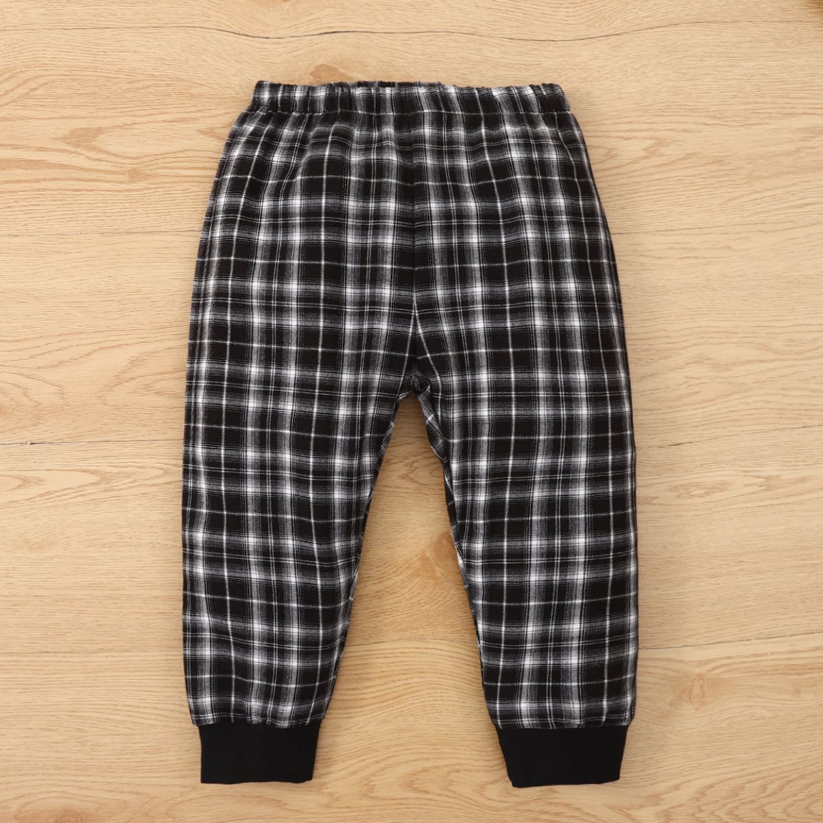 Kids Animal Graphic Sweatshirt and Plaid Joggers Set - DromedarShop.com Online Boutique