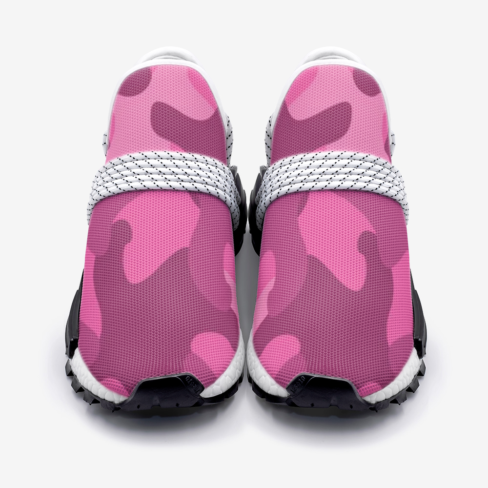 Pink Puzzle Camouflage Unisex Lightweight Sneaker S-1 Boost DromedarShop.com Online Boutique