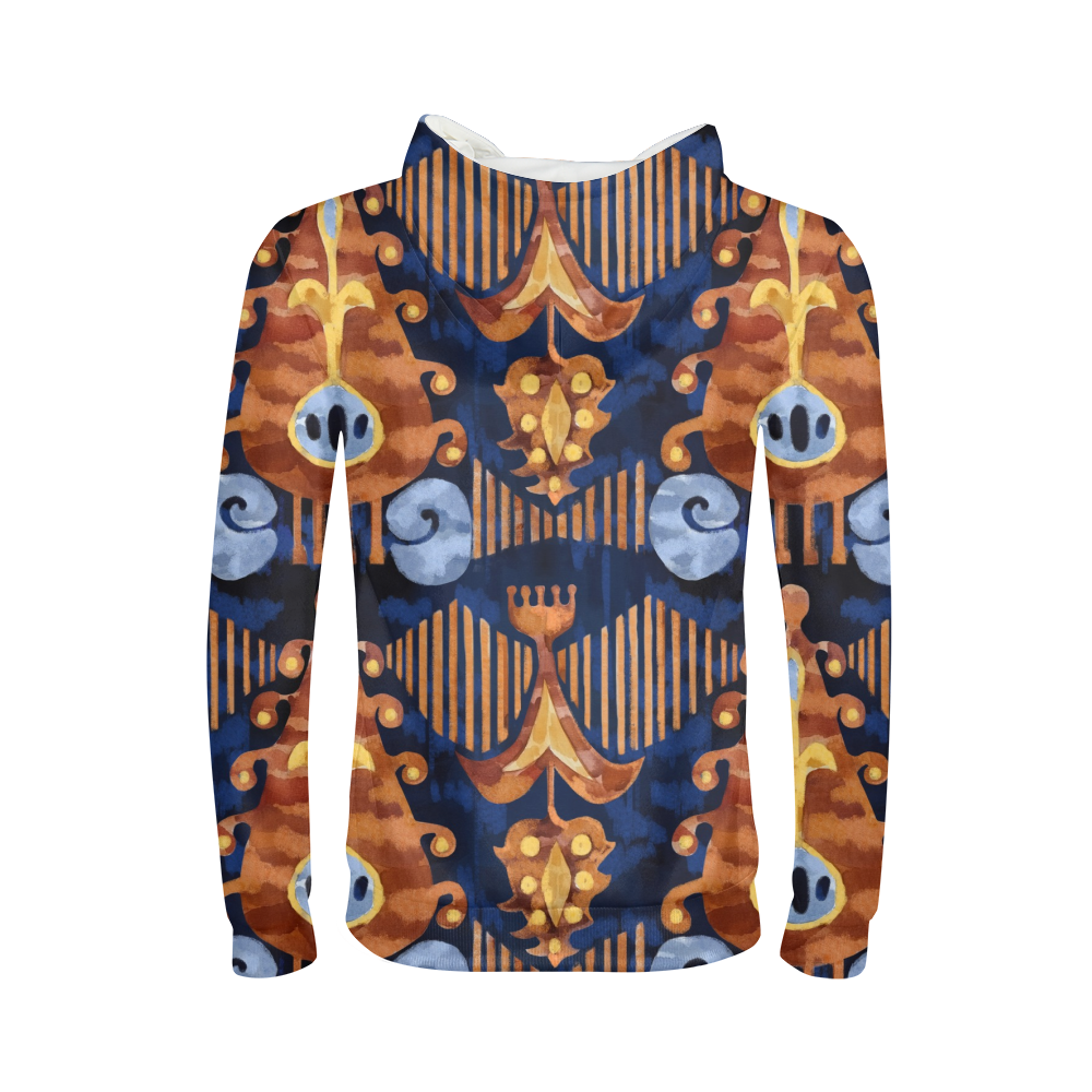 Gold garden ikat Kids Hoodie DromedarShop.com Online Boutique