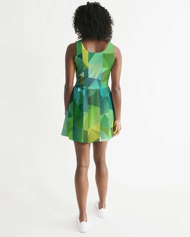 Green Line 101 Women's Scoop Neck Skater Dress DromedarShop.com Online Boutique