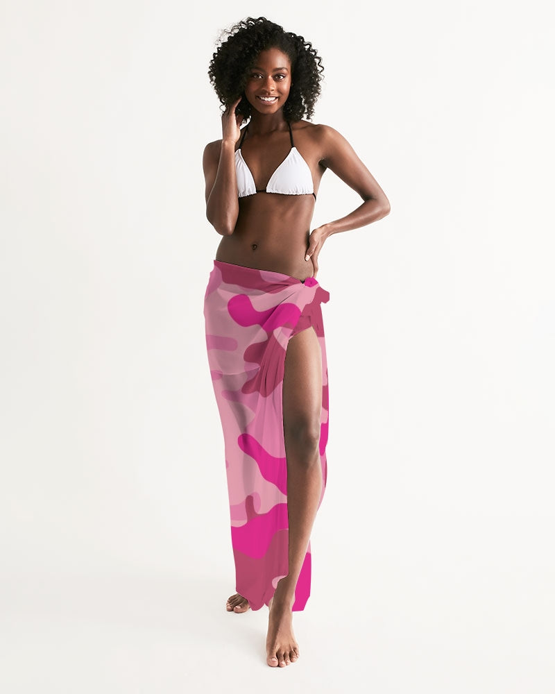 Pink 3 Color Camouflage Swim Cover Up DromedarShop.com Online Boutique