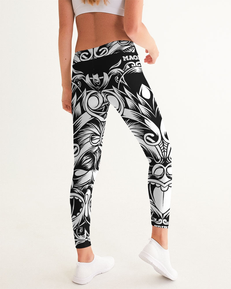 Maori Mask Collection Women's Yoga Pants DromedarShop.com Online Boutique