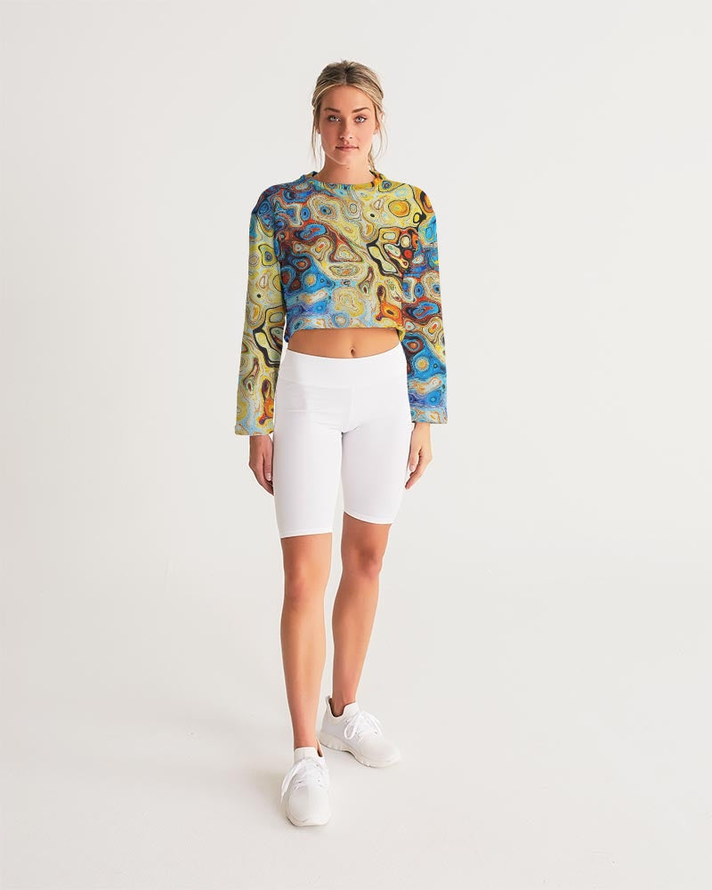 You Like Colors Women's Cropped Sweatshirt DromedarShop.com Online Boutique