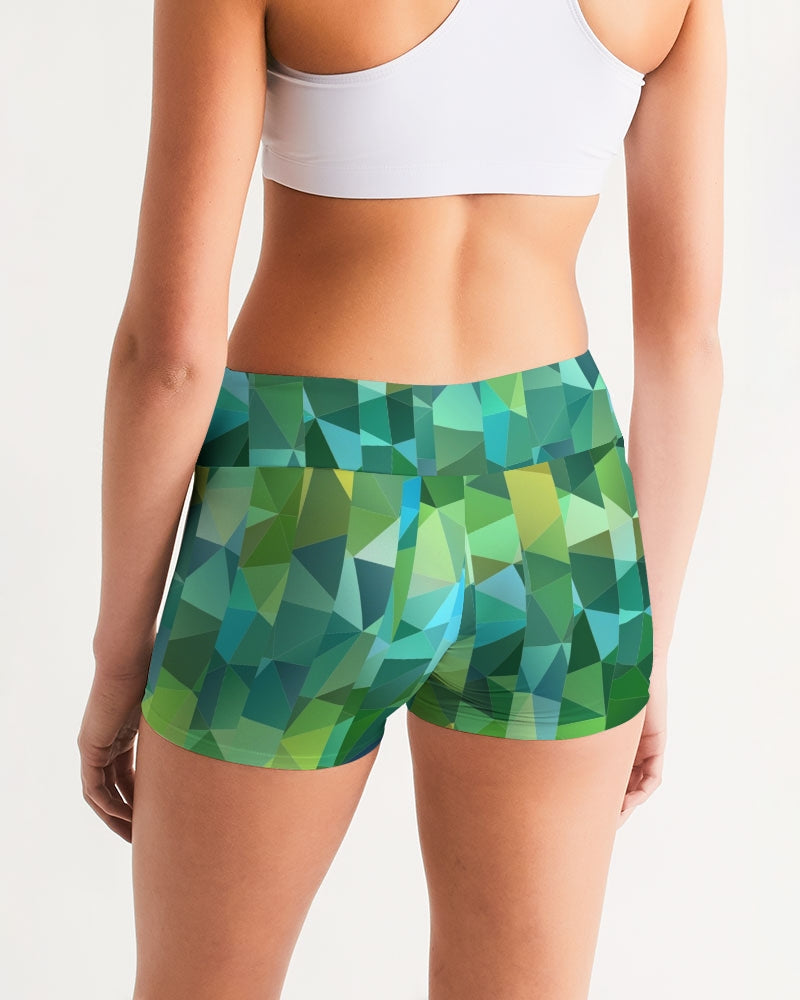 Green Line 101 Women's Mid-Rise Yoga Shorts DromedarShop.com Online Boutique