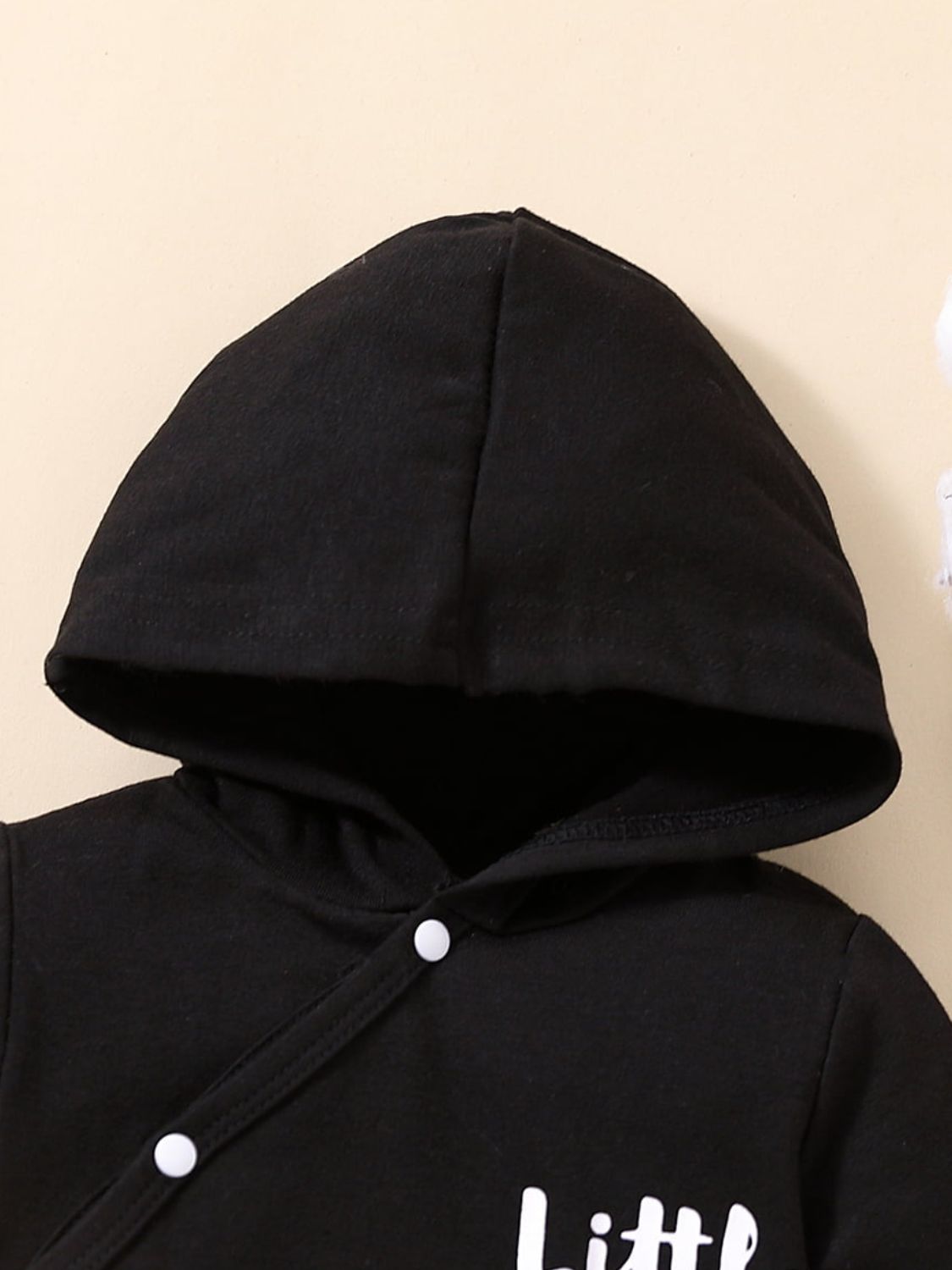 Baby LITTLE BOSS Graphic Hooded Jumpsuit - DromedarShop.com Online Boutique