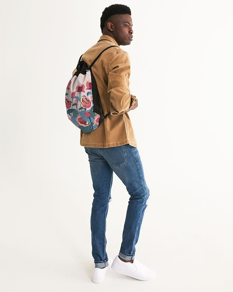 Roses Canvas Drawstring Bag DromedarShop.com Online Boutique