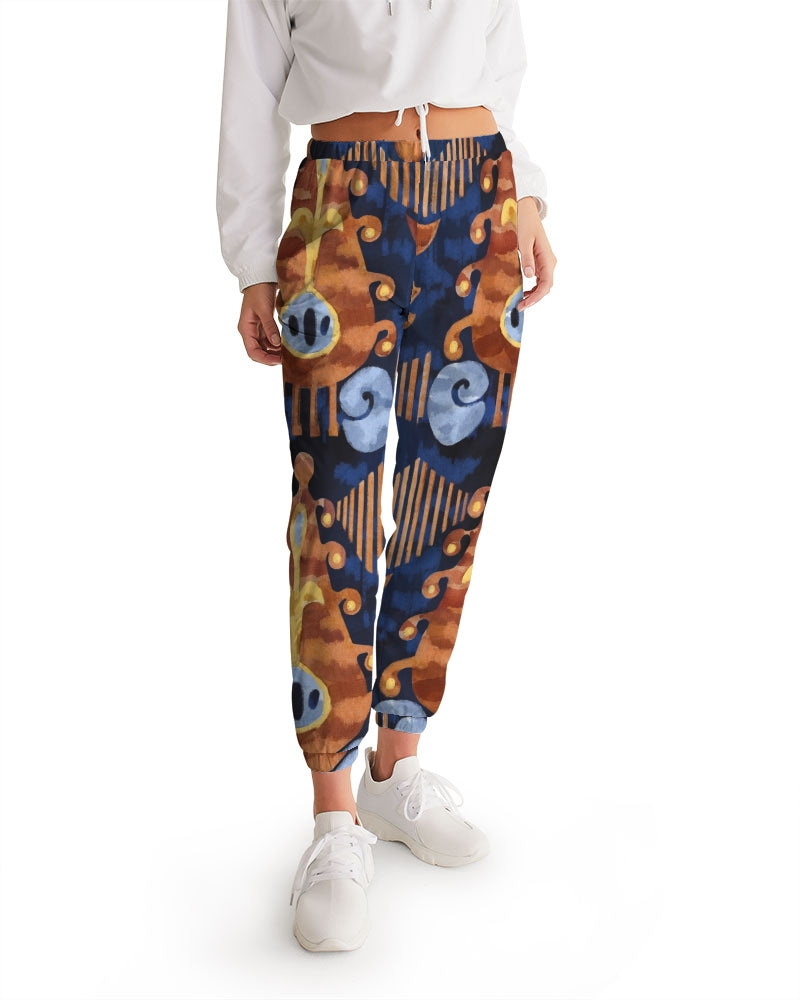 Gold Garden Ikat Women's Track Pants DromedarShop.com Online Boutique