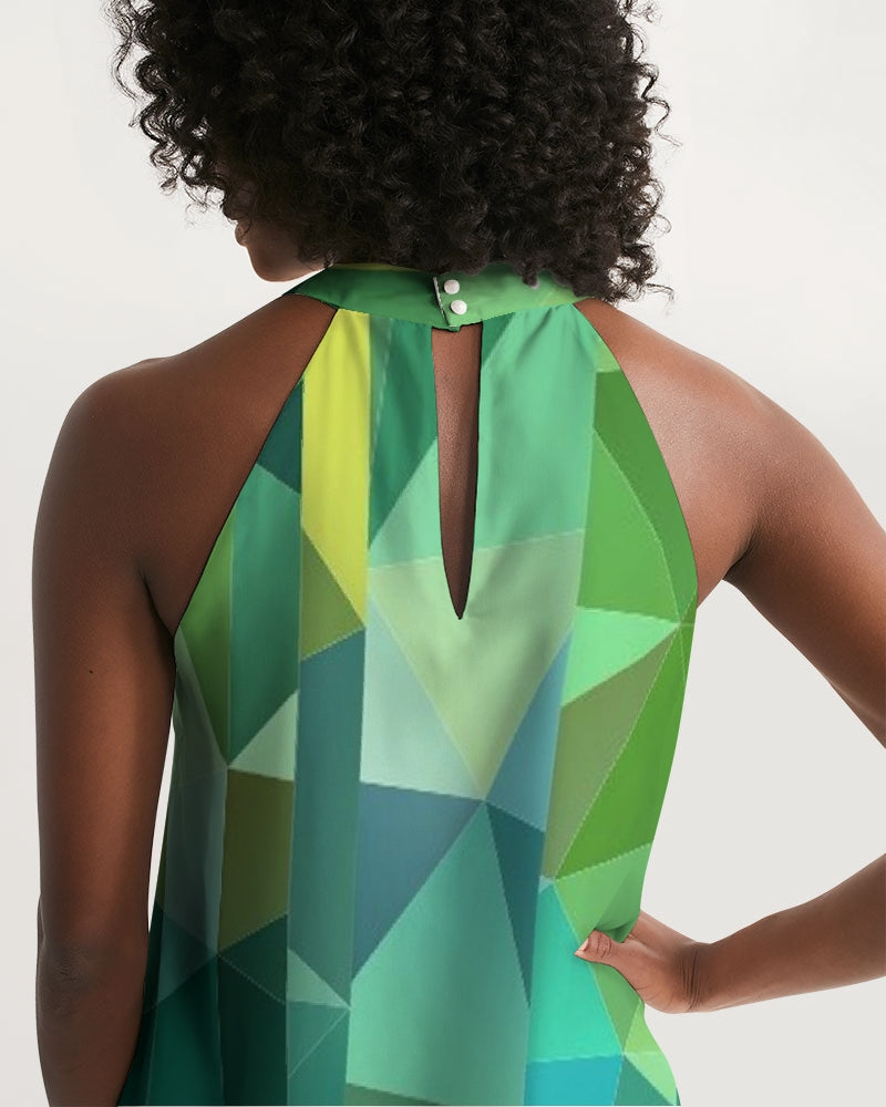 Green Line 101 Women's Halter Dress DromedarShop.com Online Boutique