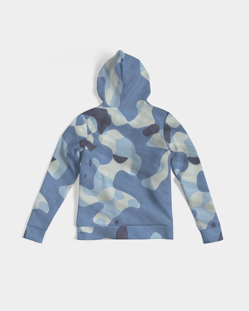 Blue Maniac Camouflage Women's Hoodie DromedarShop.com Online Boutique