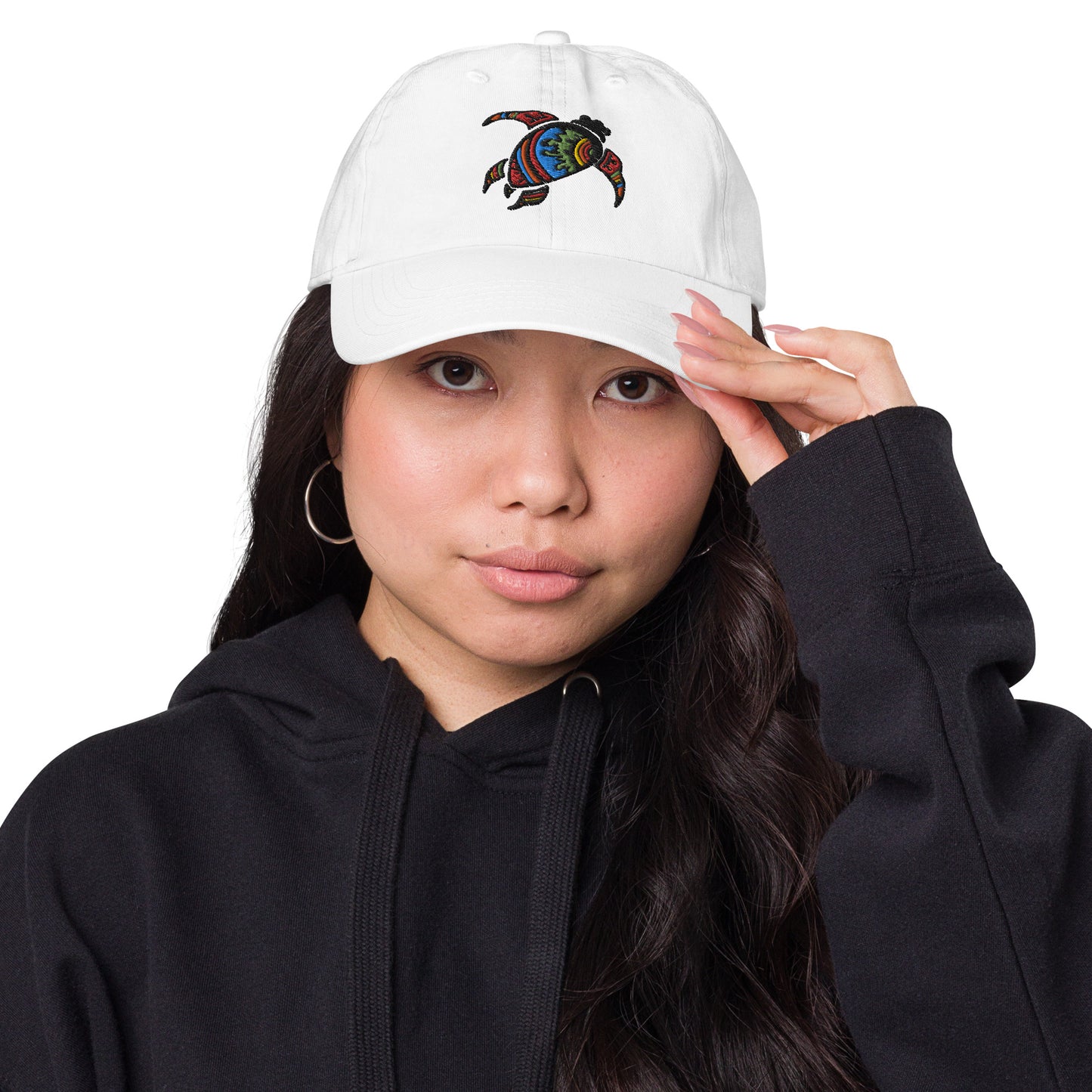 Maori Turtle embroidered Fitted baseball cap DromedarShop.com Online Boutique