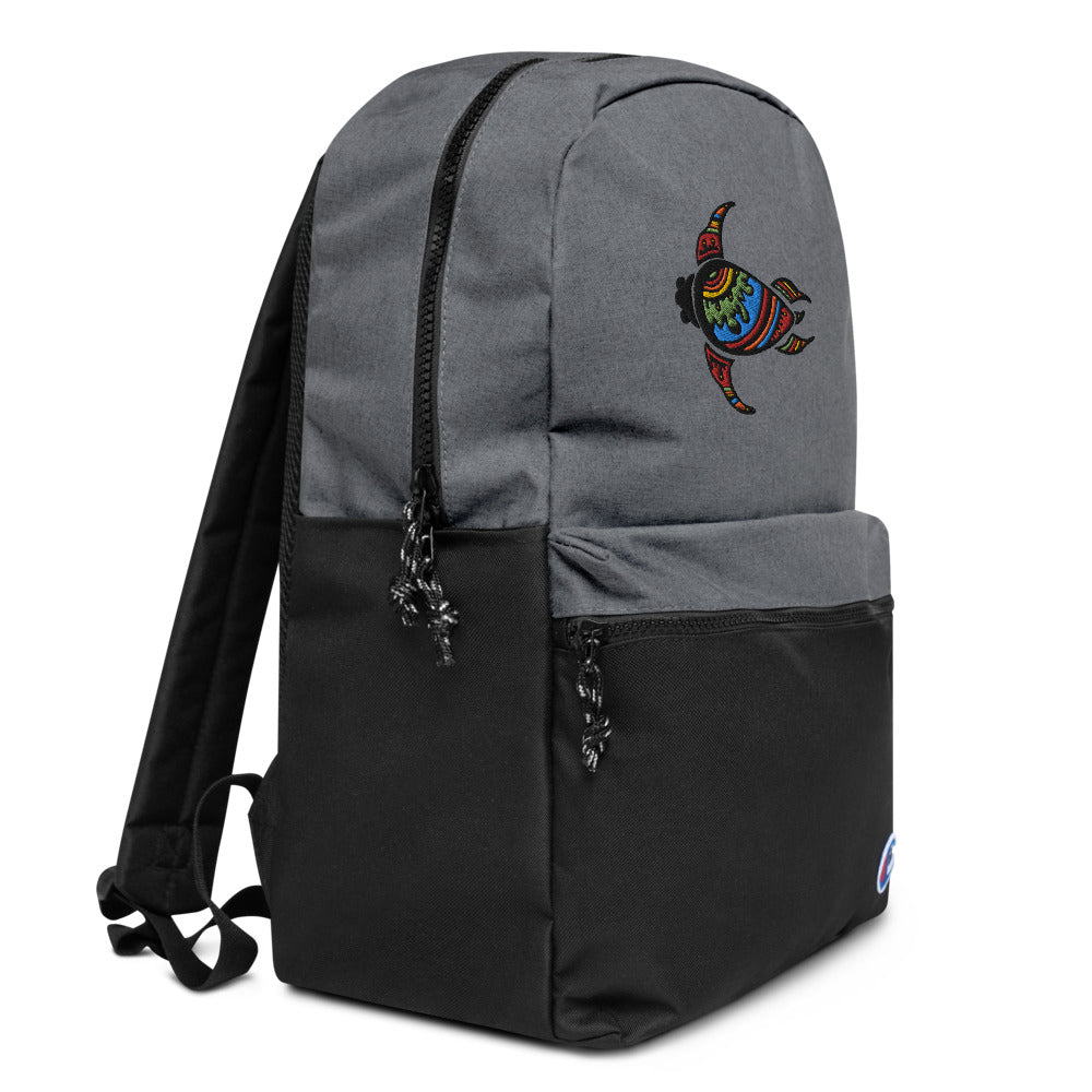 Maori Turtle Embroidered Champion Backpack DromedarShop.com Online Boutique