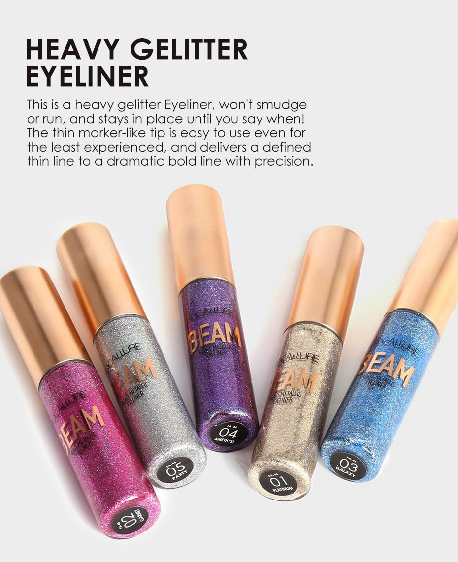 Glitter Liquid Makeup, Colored Sparkles Professional High-Quality Waterproof Eyeliner DromedarShop.com Online Boutique