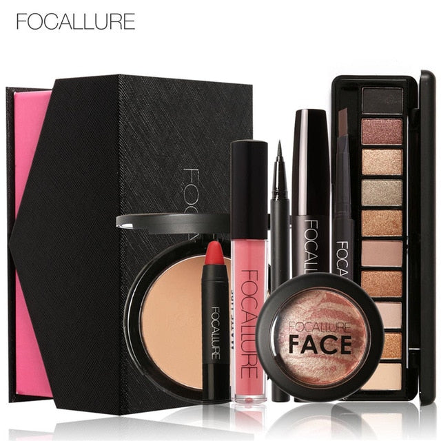 FOCALLURE 8 Pcs Daily Use Cosmetics Makeup Sets DromedarShop.com Online Boutique
