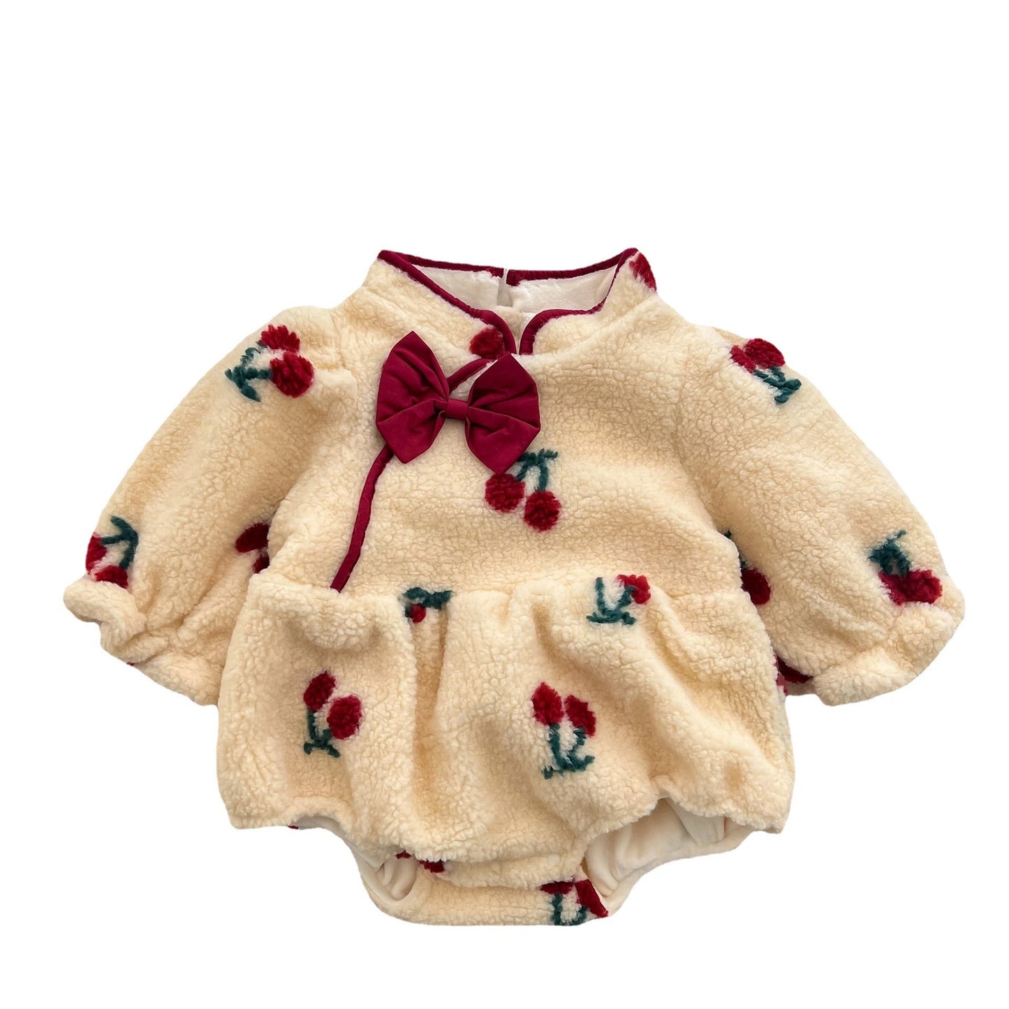 Girl Baby One-Piece  Plush Warm Clothes - DromedarShop.com Online Boutique