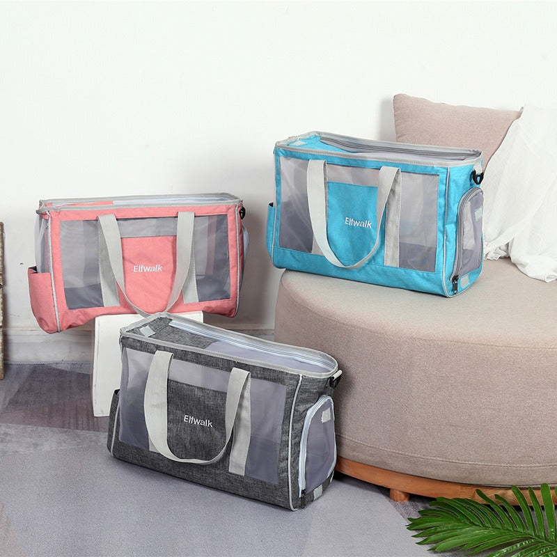 Pet Out Portable Cat Bag Breathable Tote Bag Pet Carry Out Travel Tote - DromedarShop.com Online Boutique