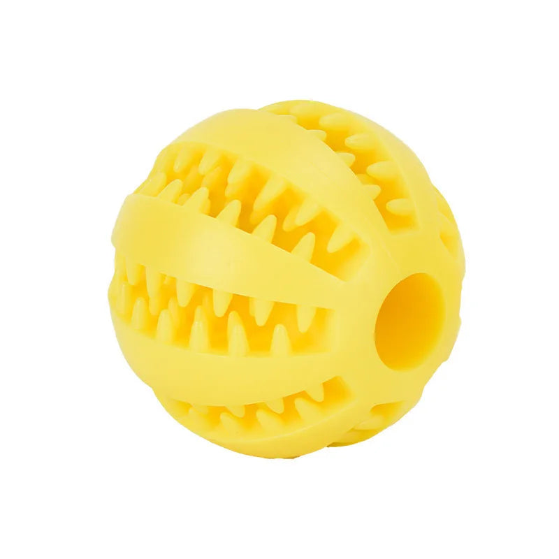 Pet Toy Interactive Rubber and Tooth Cleaning Ball