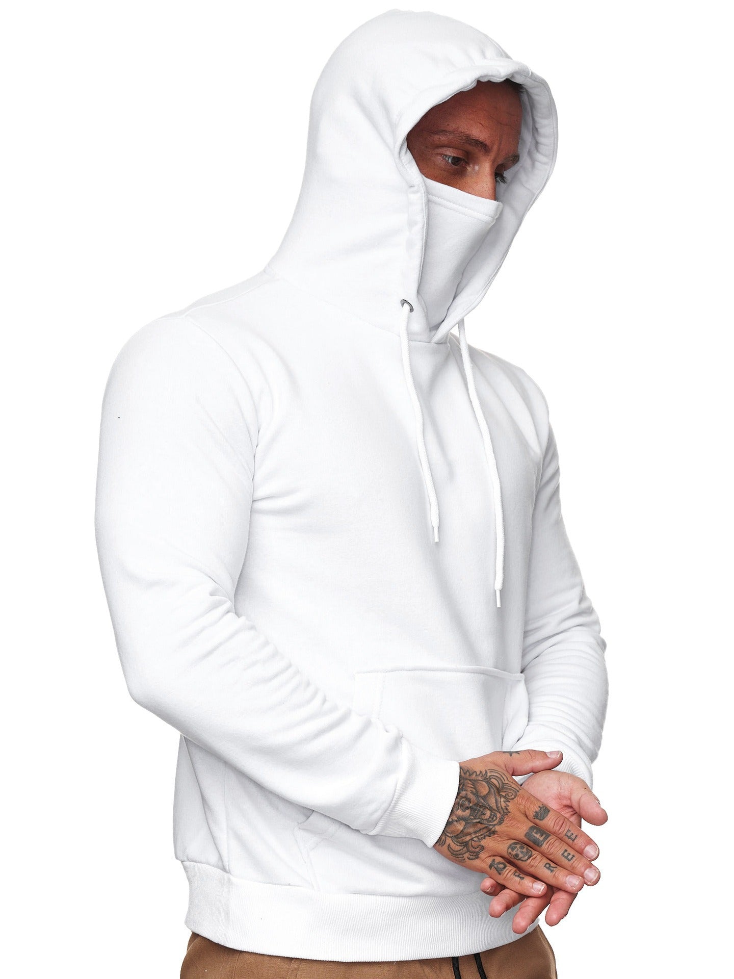 Men's Sweater Hooded Long Sleeved T-Shirt - DromedarShop.com Online Boutique