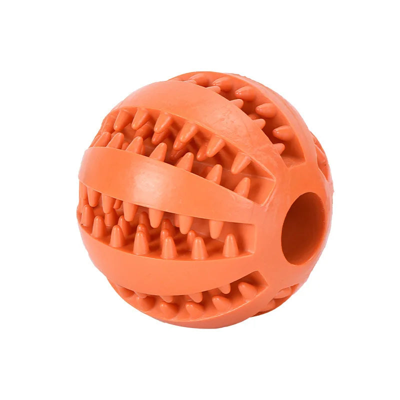 Pet Toy Interactive Rubber and Tooth Cleaning Ball