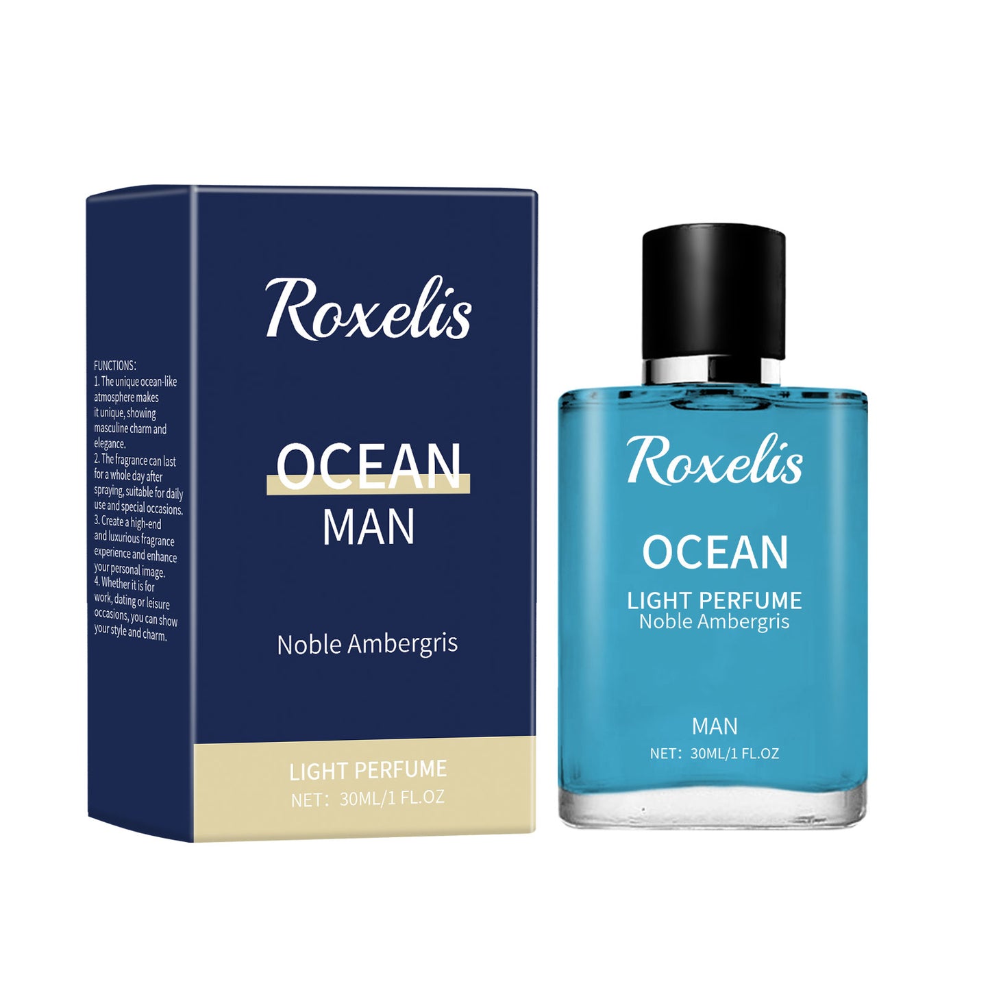 Noble Ambergris Blue Ocean Perfume for Men