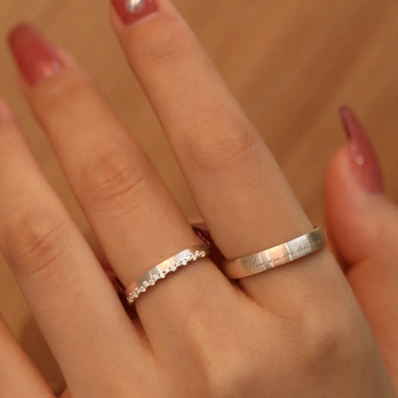S925 Silver Couple Rings For Men And Women - DromedarShop.com Online Boutique