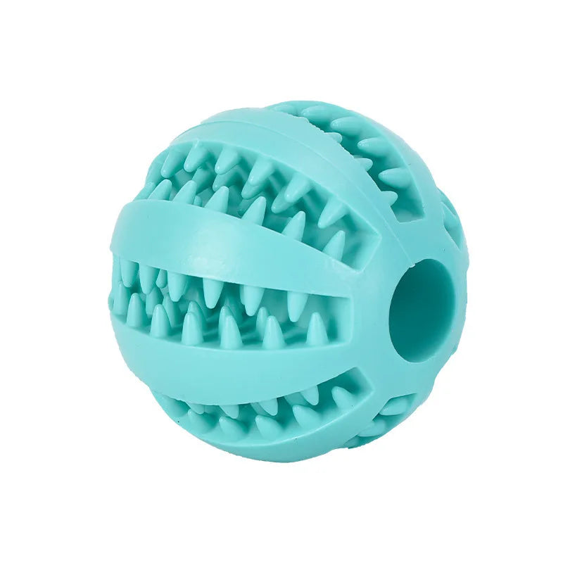 Pet Toy Interactive Rubber and Tooth Cleaning Ball