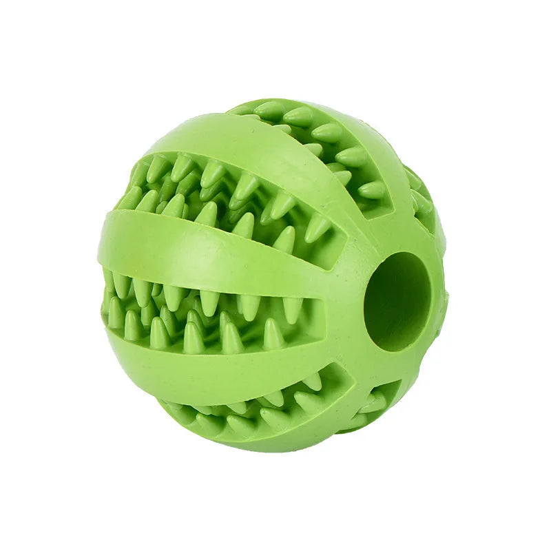 Pet Toy Interactive Rubber and Tooth Cleaning Ball