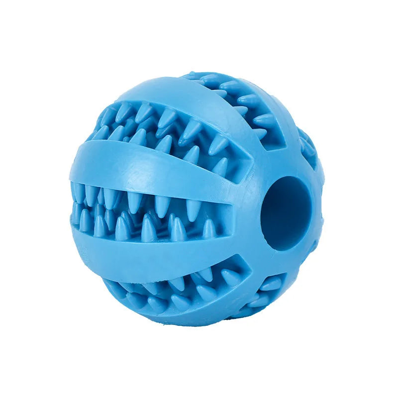 Pet Toy Interactive Rubber and Tooth Cleaning Ball
