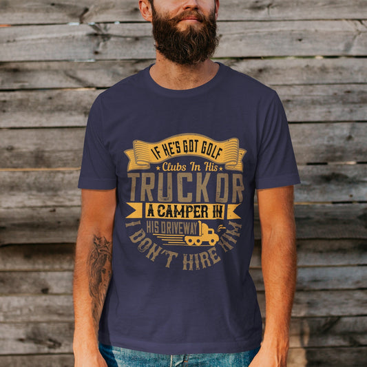 Unisex Short Sleeve Crew Neck Cotton Jersey T-Shirt TRUCK 19