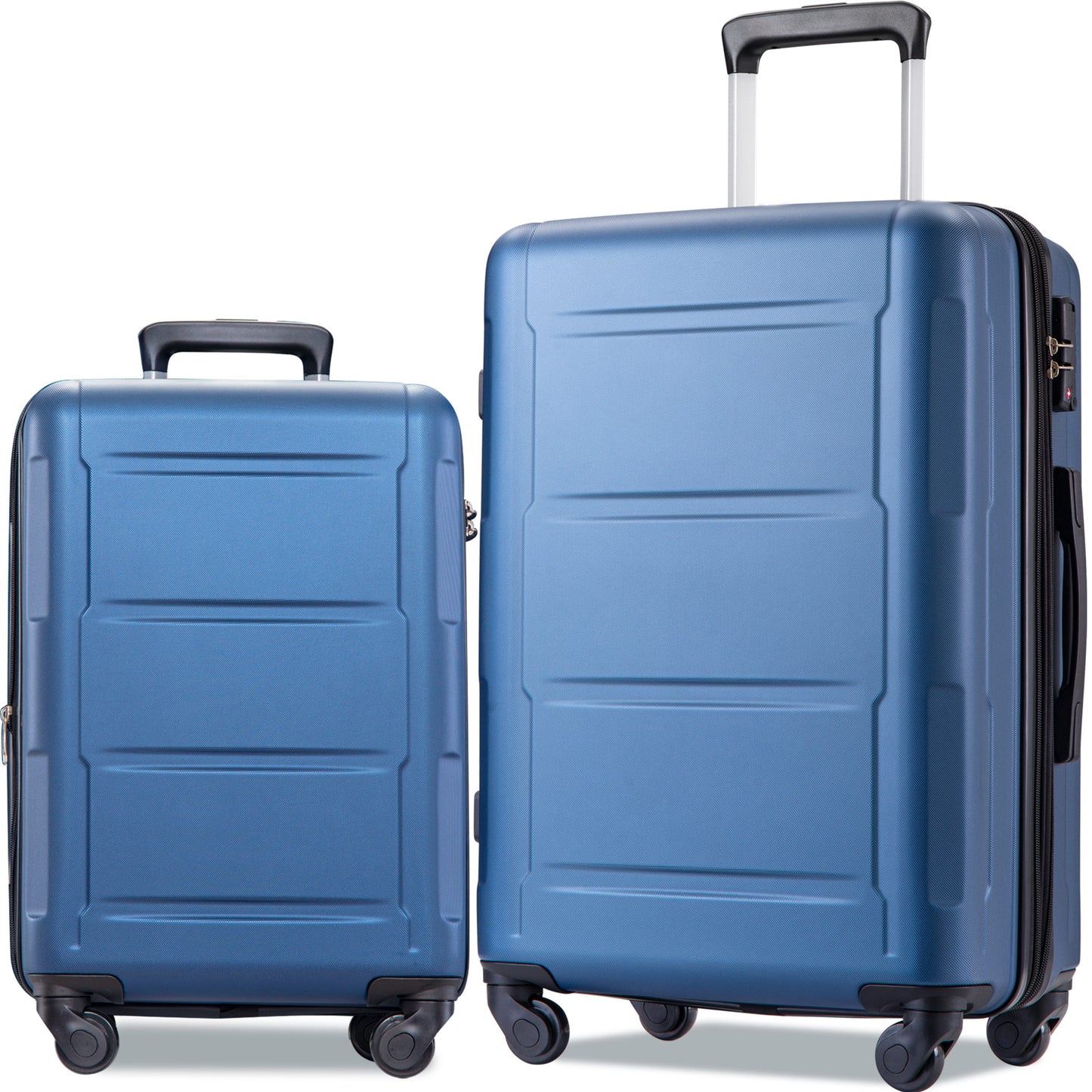 Expanable Spinner Wheel 2 Piece Luggage Set ABS Lightweight Suitcase with TSA Lock 20inch+28inch