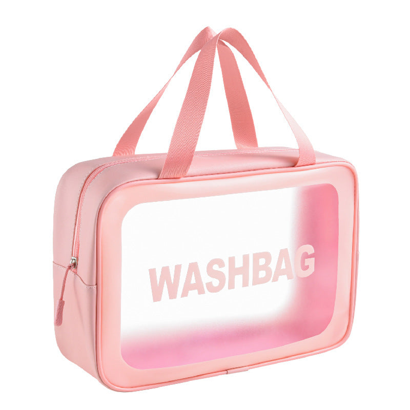 PU Transparent Wash Bag Waterproof Bath Bag