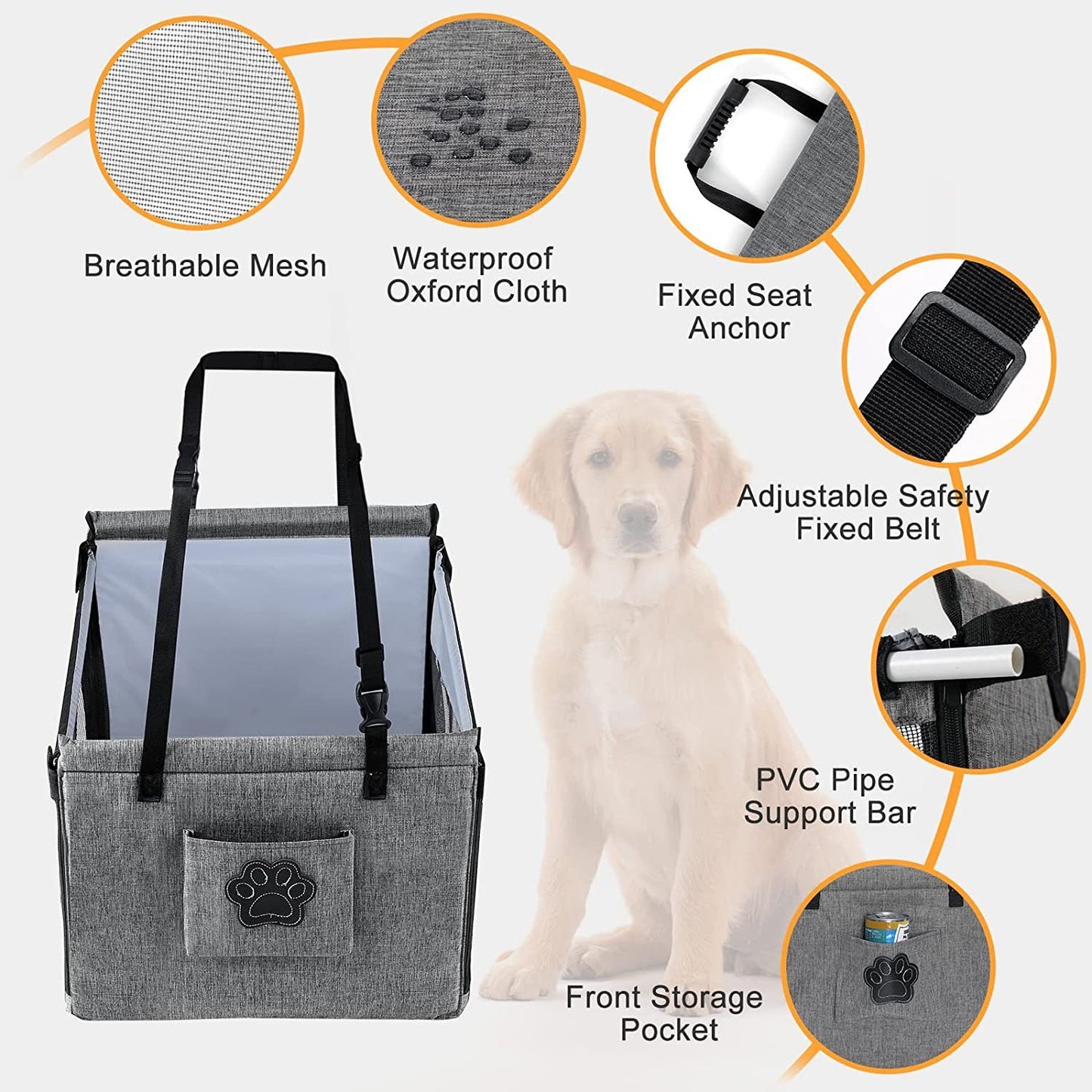 Car Pet Cage Car Rear Dog Basket Waterproof And Anti-Dirty - DromedarShop.com Online Boutique