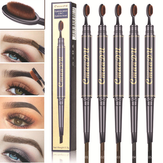 CmaaDu Eyebrow Pencil Pigment is a multi-functional waterproof, double-ended eyebrow