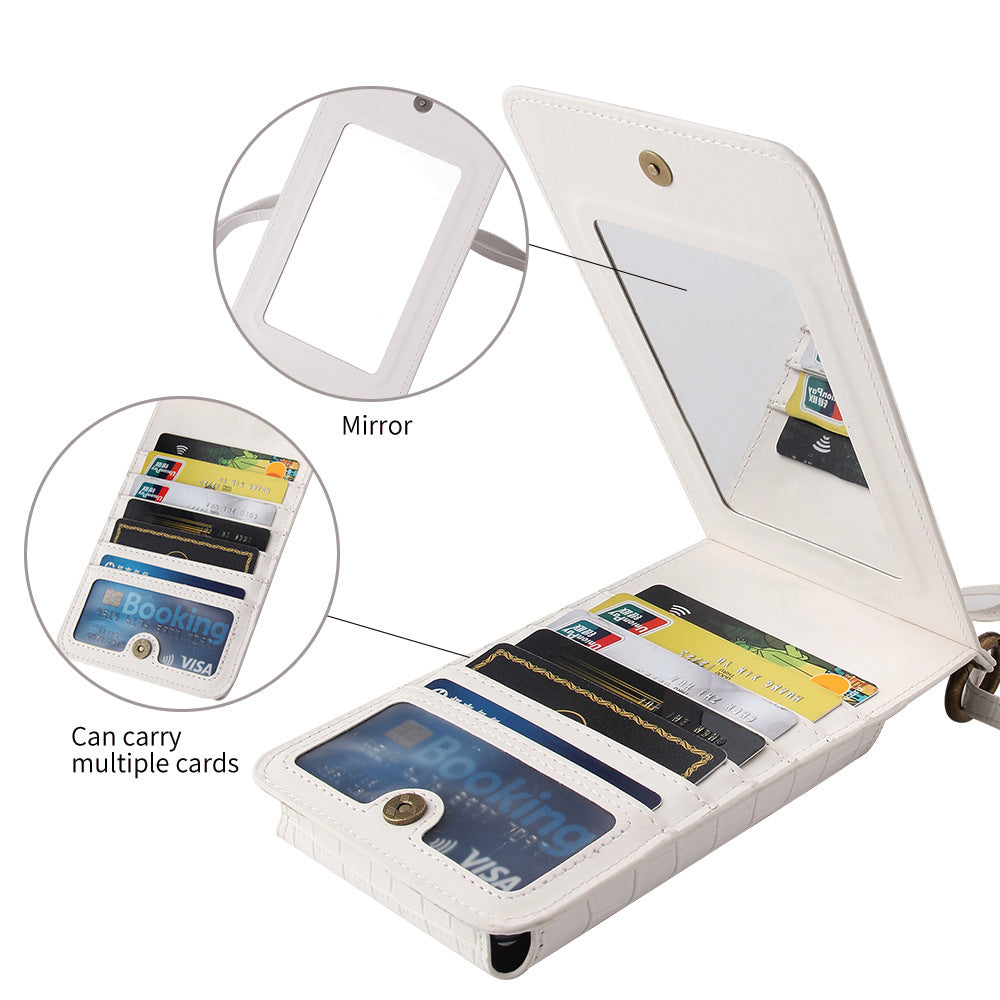 Multi Function Retro Mini One-Shoulder Coin Purse Mobile Phone Bag