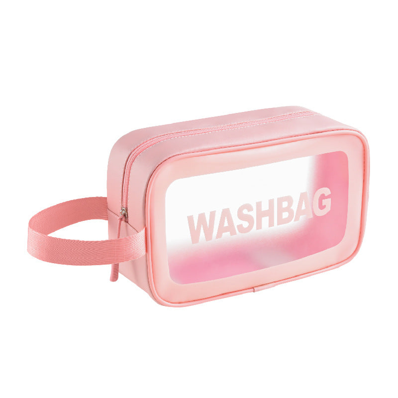 PU Transparent Wash Bag Waterproof Bath Bag