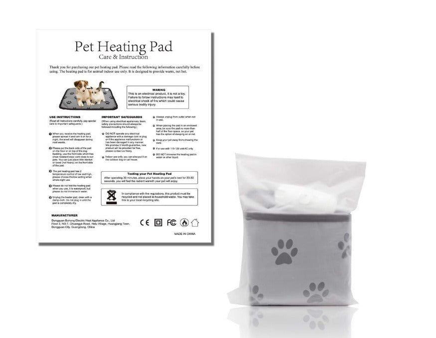 Pet Electric Blanket Waterproof, Anti Seize and Wear Resistant Adjustable Temperature Thermostatic Dog Pad 110V - DromedarShop.com Online Boutique