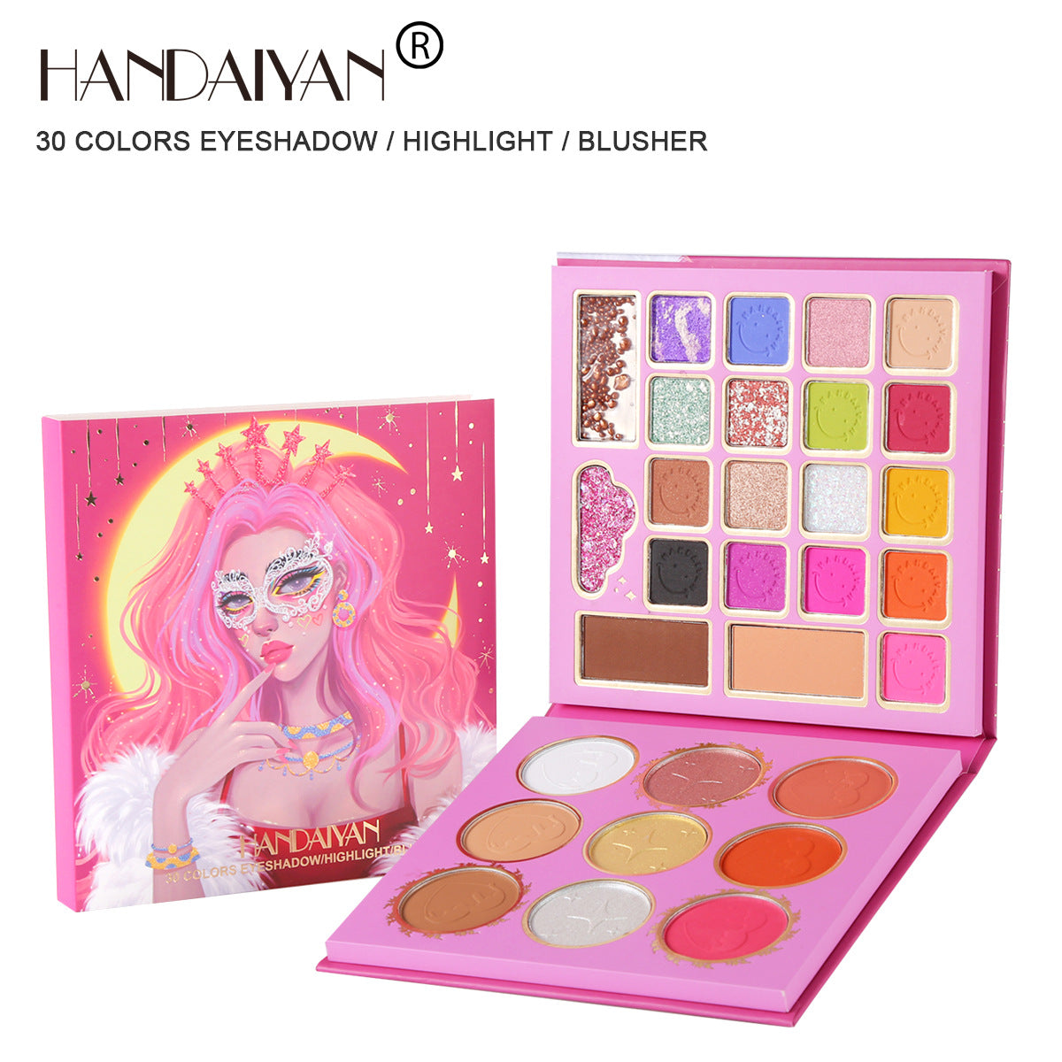 HANDAIYAN 30 Colors Mask Queen Eyeshadow Palette