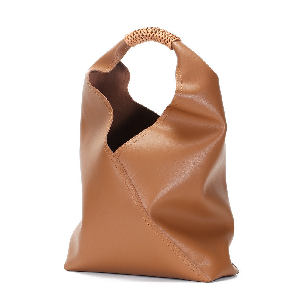 Women's Leather Fashion Portable Shoulder Bag Large Capacity Tote Bag